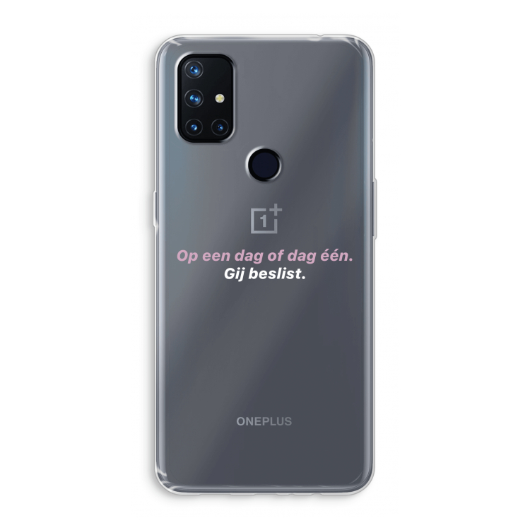 gij beslist: OnePlus Nord N10 5G Transparant Hoesje
