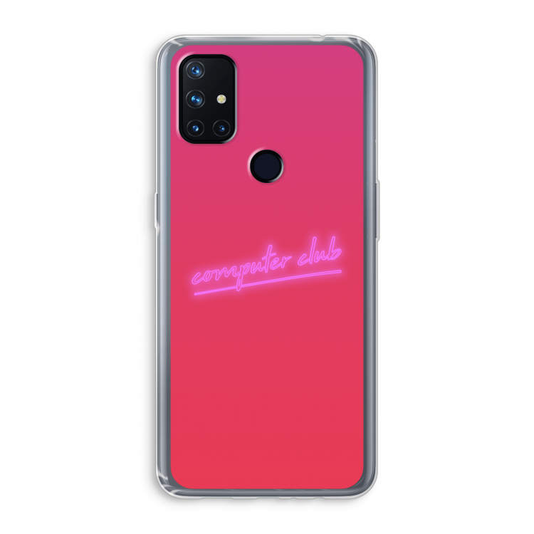 Vice Glow: OnePlus Nord N10 5G Transparant Hoesje