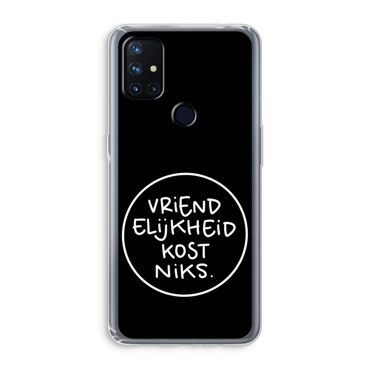 Vriendelijkheid: OnePlus Nord N10 5G Transparant Hoesje