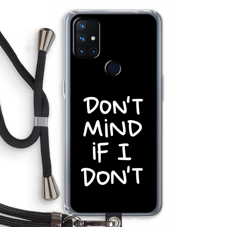 Don't Mind: OnePlus Nord N10 5G Transparant Hoesje met koord