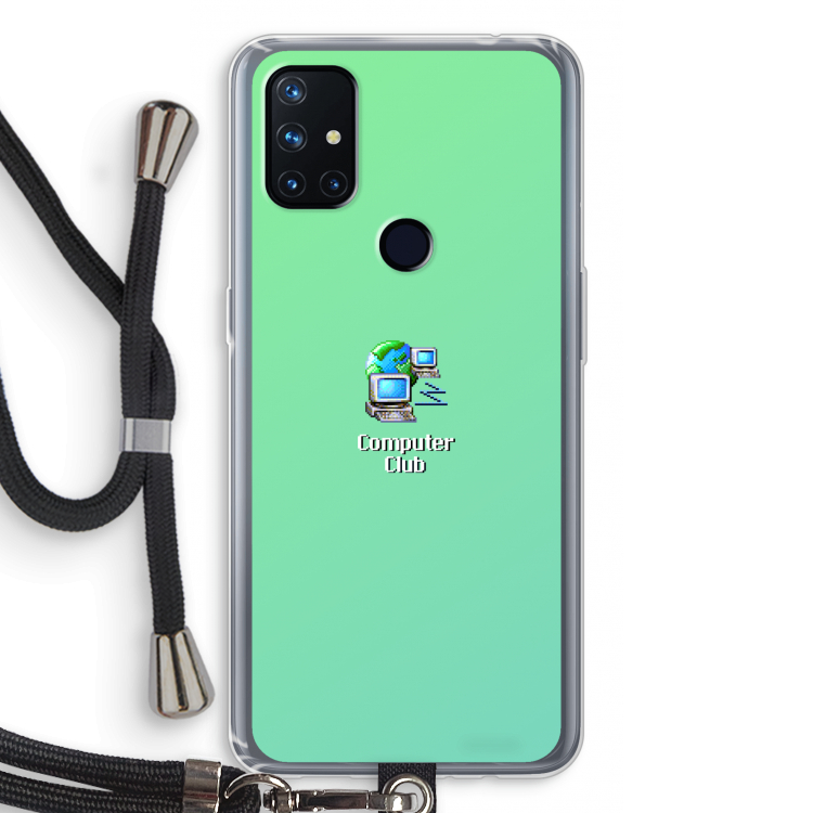 Win98: OnePlus Nord N10 5G Transparant Hoesje met koord