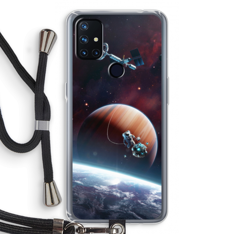 Examiner: OnePlus Nord N10 5G Transparant Hoesje met koord