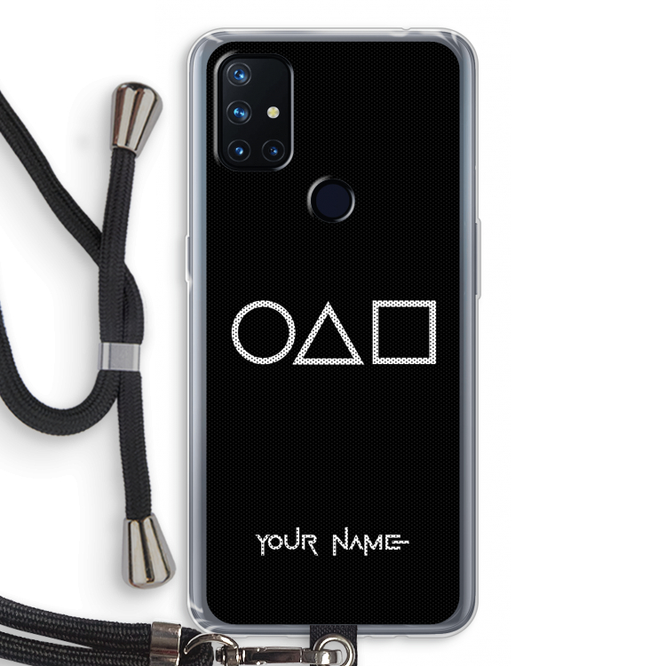 Squid Game: OnePlus Nord N10 5G Transparant Hoesje met koord