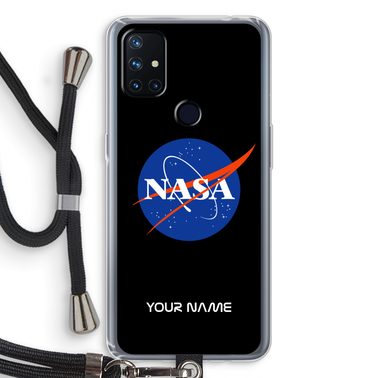 NASA: OnePlus Nord N10 5G Transparant Hoesje met koord