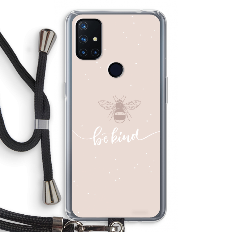 Be(e) kind: OnePlus Nord N10 5G Transparant Hoesje met koord