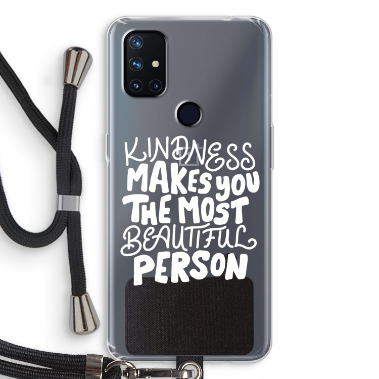 The prettiest: OnePlus Nord N10 5G Transparant Hoesje met koord