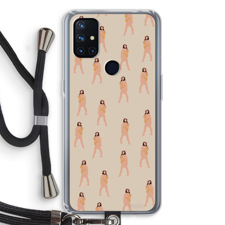 You're so golden: OnePlus Nord N10 5G Transparant Hoesje met koord