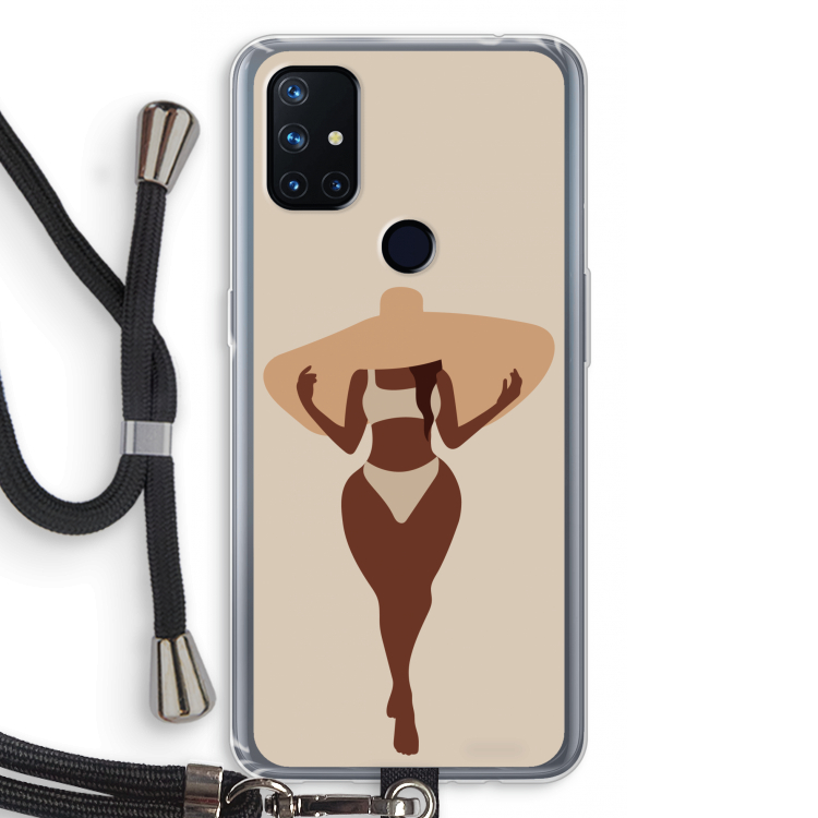 Let's get salty: OnePlus Nord N10 5G Transparant Hoesje met koord