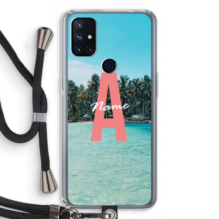Pacific Dream: OnePlus Nord N10 5G Transparant Hoesje met koord
