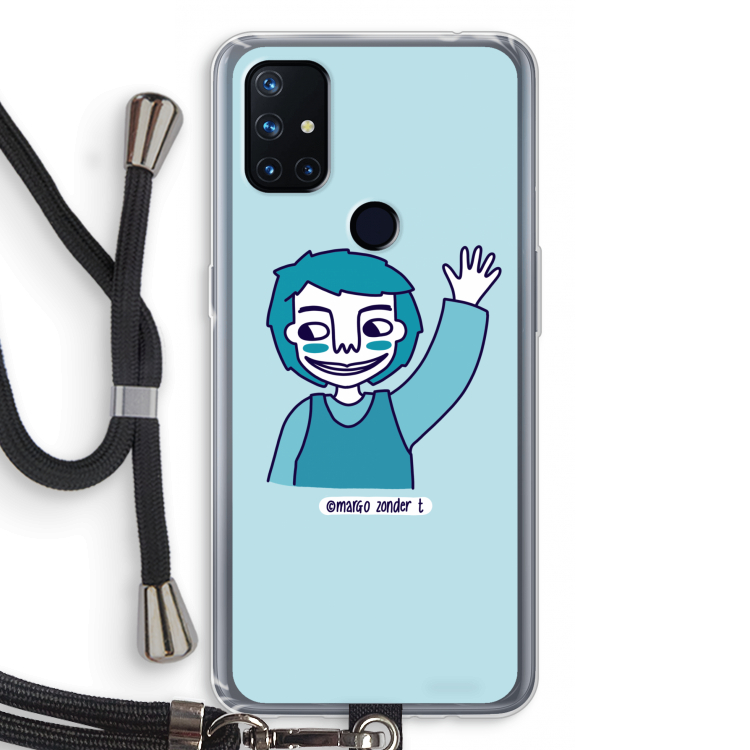 Zwaai: OnePlus Nord N10 5G Transparant Hoesje met koord