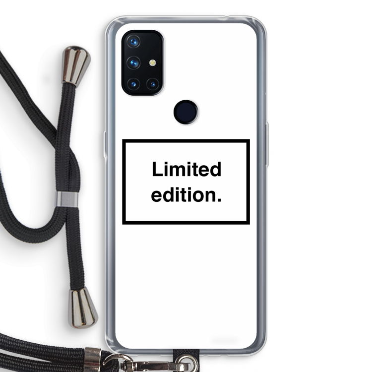 Limited edition: OnePlus Nord N10 5G Transparant Hoesje met koord
