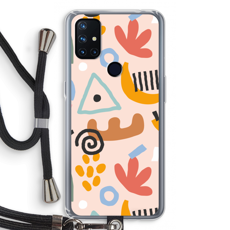 Abstract: OnePlus Nord N10 5G Transparant Hoesje met koord