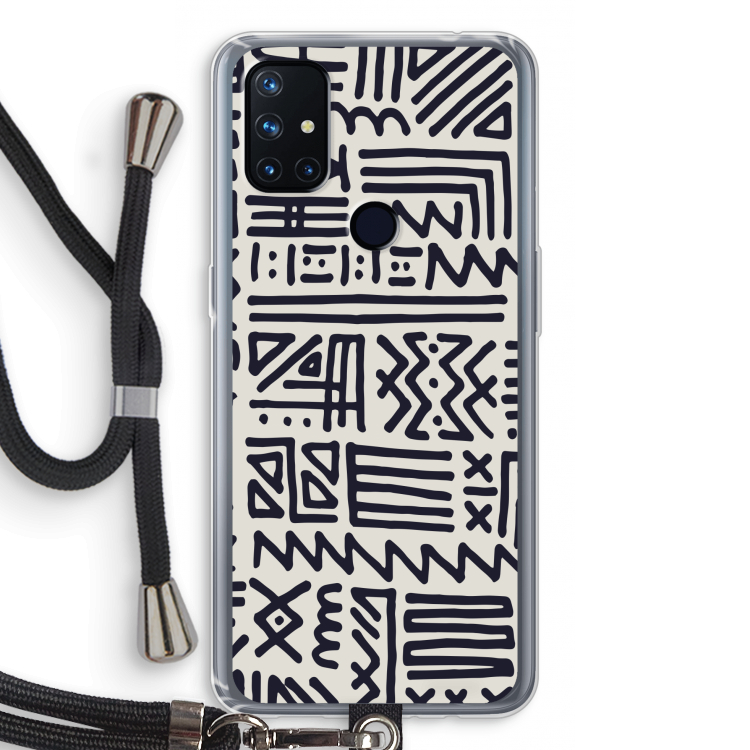 Marrakech print: OnePlus Nord N10 5G Transparant Hoesje met koord
