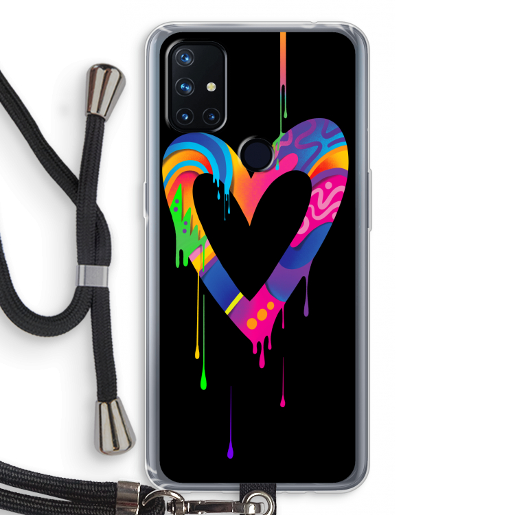 Melts My Heart: OnePlus Nord N10 5G Transparant Hoesje met koord