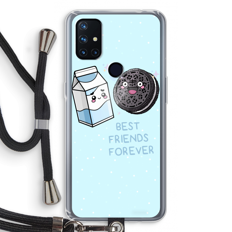 Best Friend Forever: OnePlus Nord N10 5G Transparant Hoesje met koord