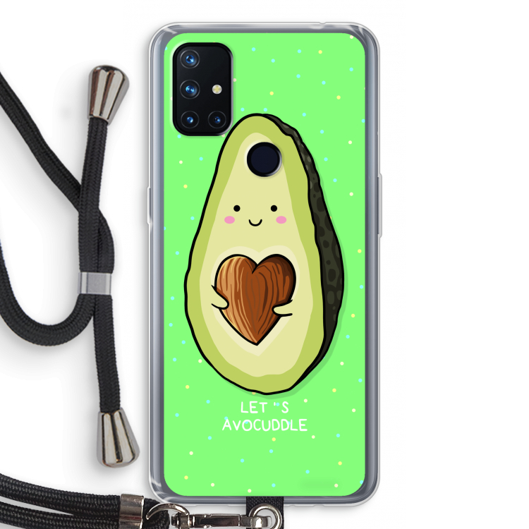 Avocuddle: OnePlus Nord N10 5G Transparant Hoesje met koord
