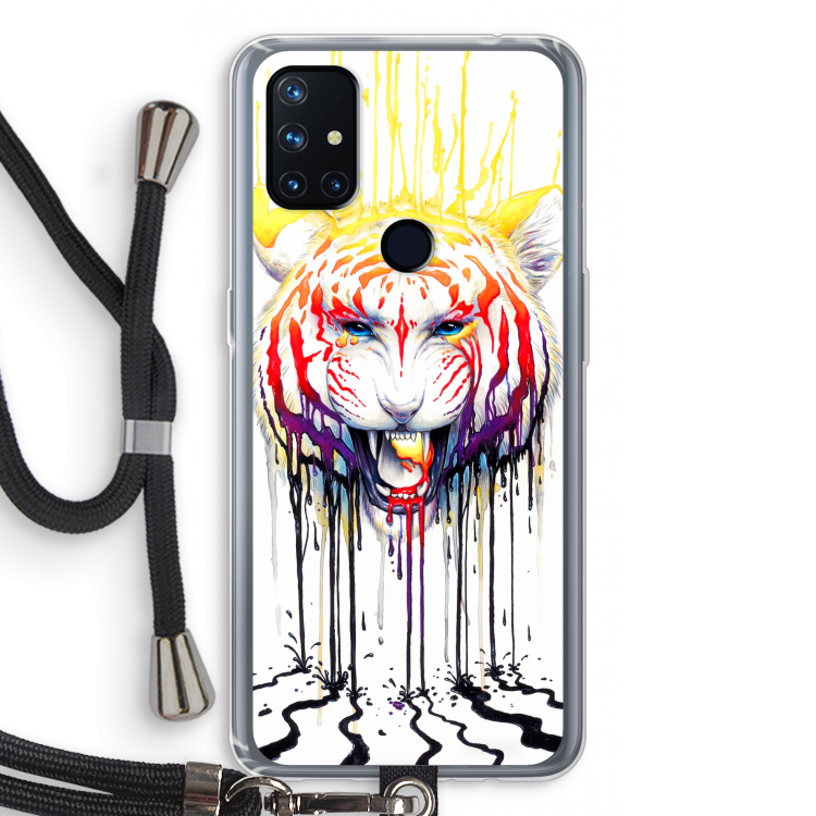 Fading: OnePlus Nord N10 5G Transparant Hoesje met koord