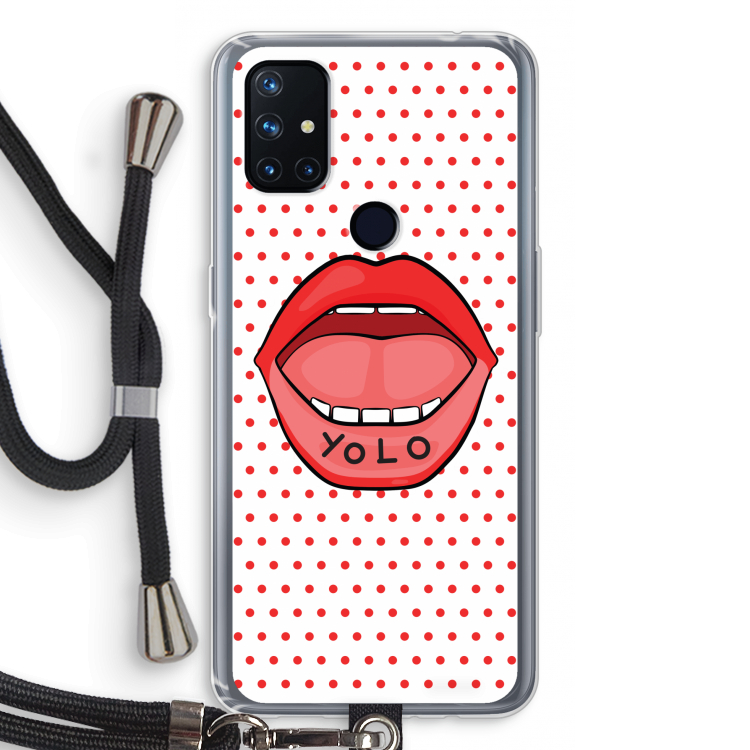 Yolo Denise: OnePlus Nord N10 5G Transparant Hoesje met koord