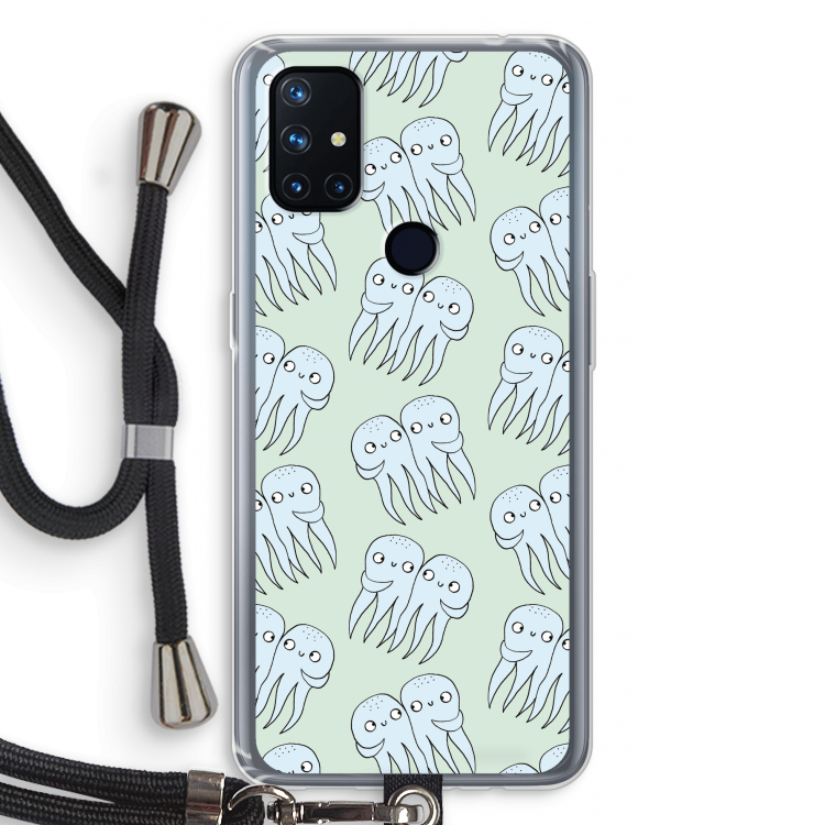 Octopussen: OnePlus Nord N10 5G Transparant Hoesje met koord