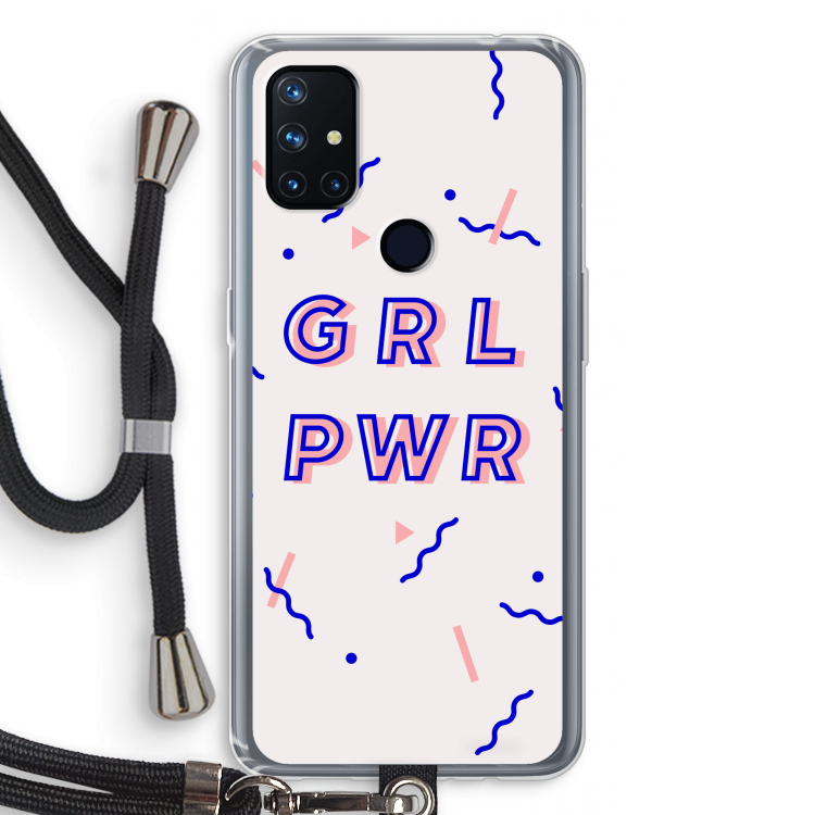GRL PWR: OnePlus Nord N10 5G Transparant Hoesje met koord