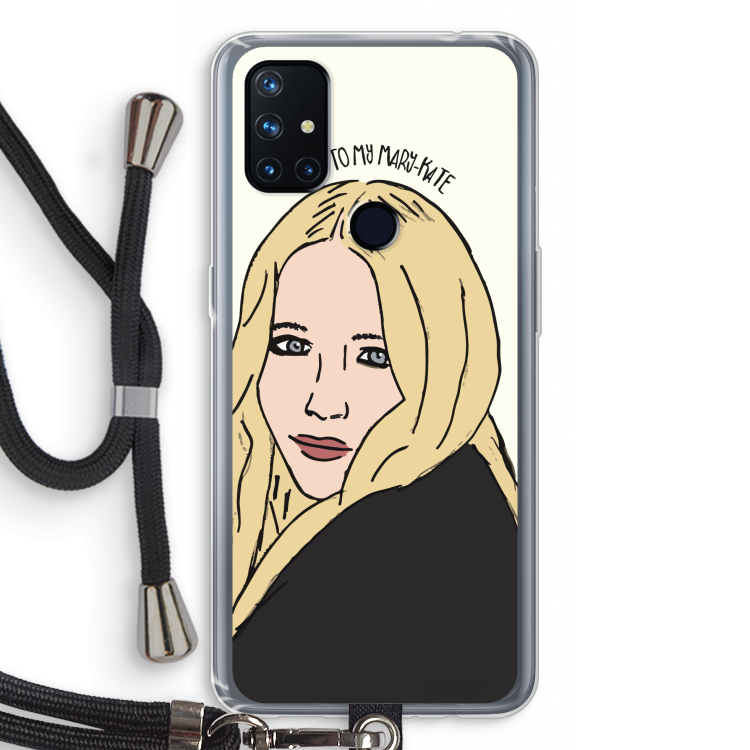 Mary Kate: OnePlus Nord N10 5G Transparant Hoesje met koord