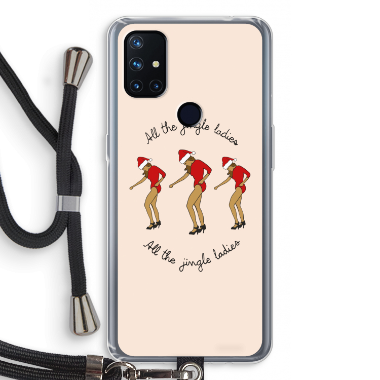 Jingle Ladies: OnePlus Nord N10 5G Transparant Hoesje met koord