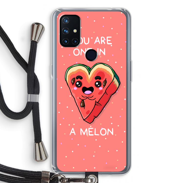 One In A Melon: OnePlus Nord N10 5G Transparant Hoesje met koord
