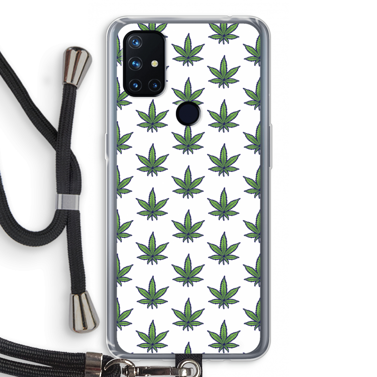 Weed: OnePlus Nord N10 5G Transparant Hoesje met koord