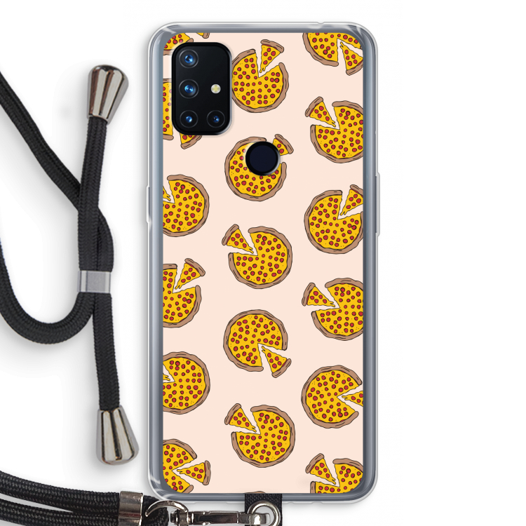 You Had Me At Pizza: OnePlus Nord N10 5G Transparant Hoesje met koord