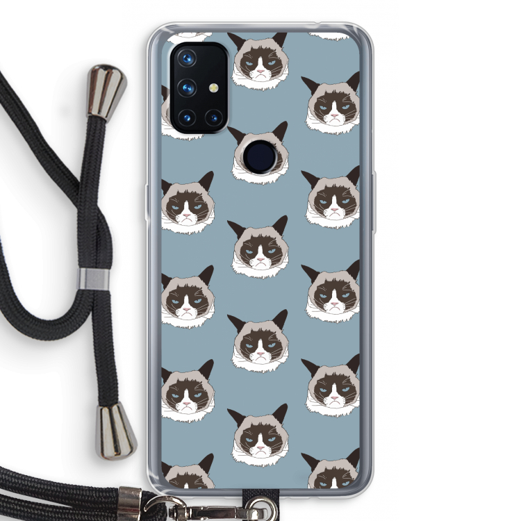 It's a Purrr Case: OnePlus Nord N10 5G Transparant Hoesje met koord
