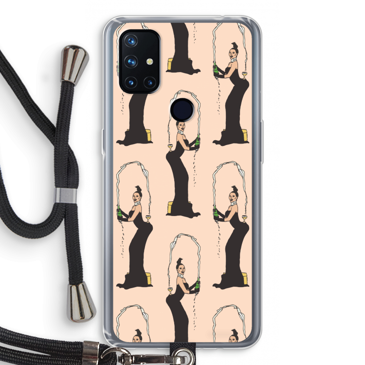 Pop Some Kim: OnePlus Nord N10 5G Transparant Hoesje met koord