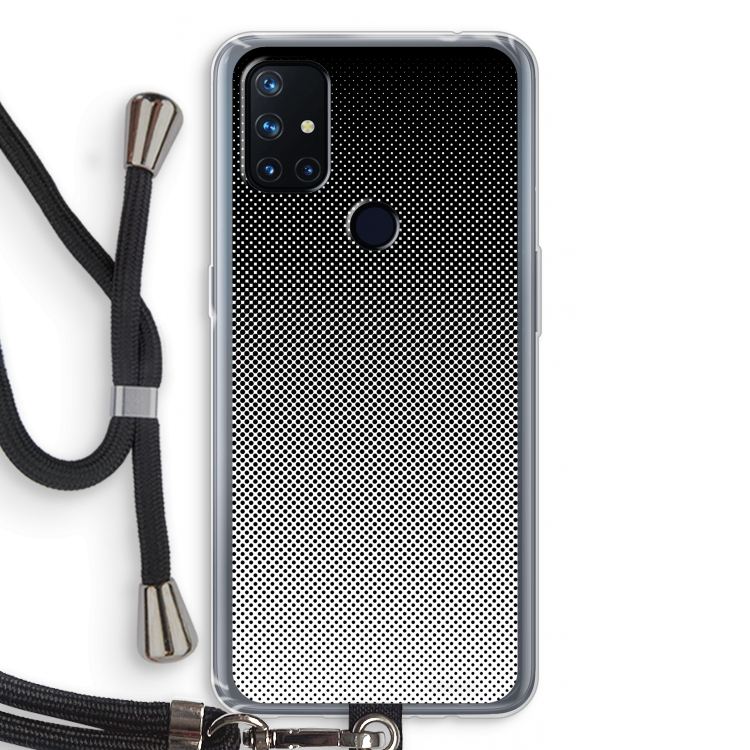 Musketon Halftone: OnePlus Nord N10 5G Transparant Hoesje met koord