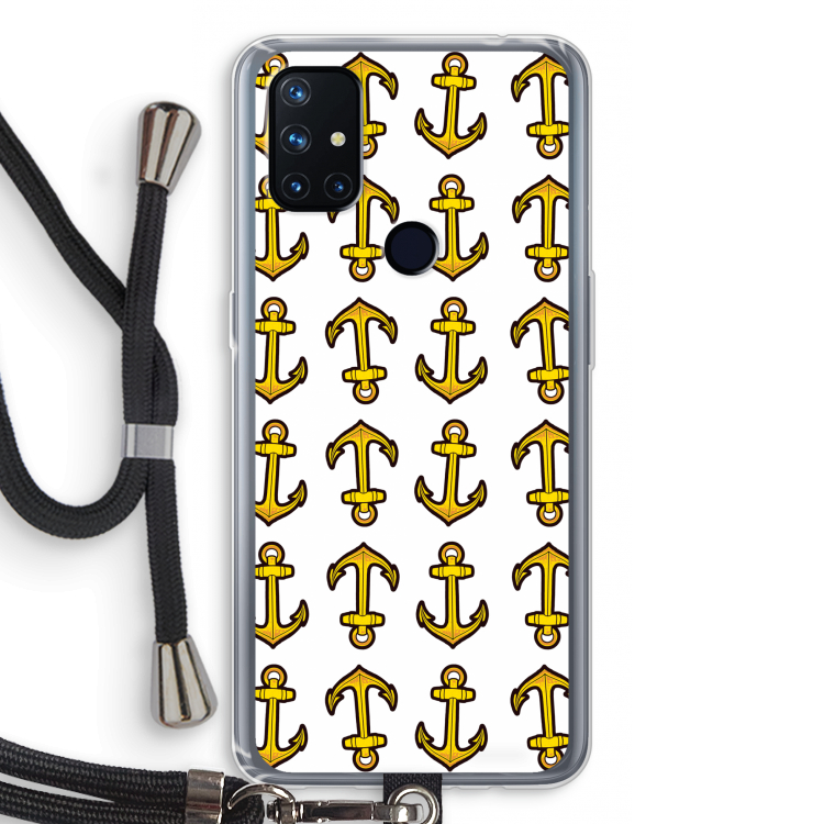 Musketon Anchor: OnePlus Nord N10 5G Transparant Hoesje met koord