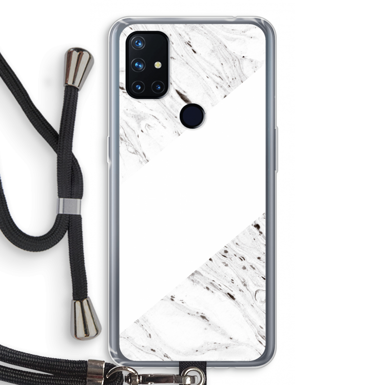 Biggest stripe: OnePlus Nord N10 5G Transparant Hoesje met koord