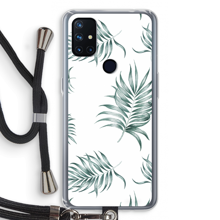 Simple leaves: OnePlus Nord N10 5G Transparant Hoesje met koord