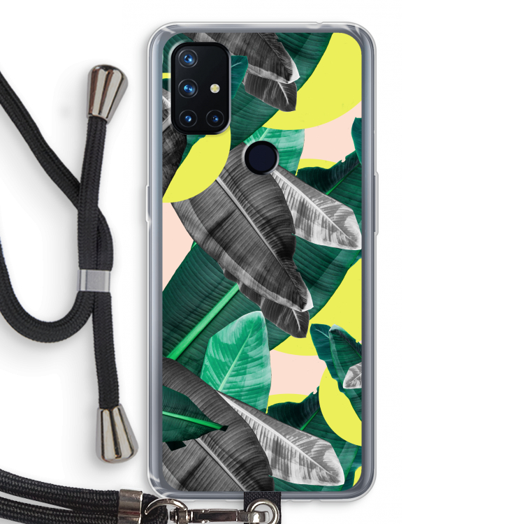 Fantasie jungle: OnePlus Nord N10 5G Transparant Hoesje met koord