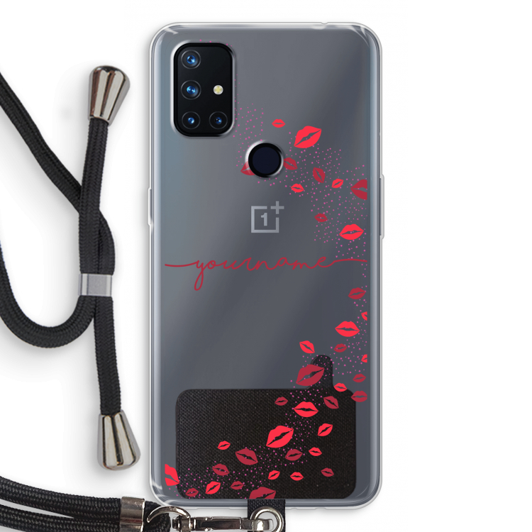 Kusjes: OnePlus Nord N10 5G Transparant Hoesje met koord