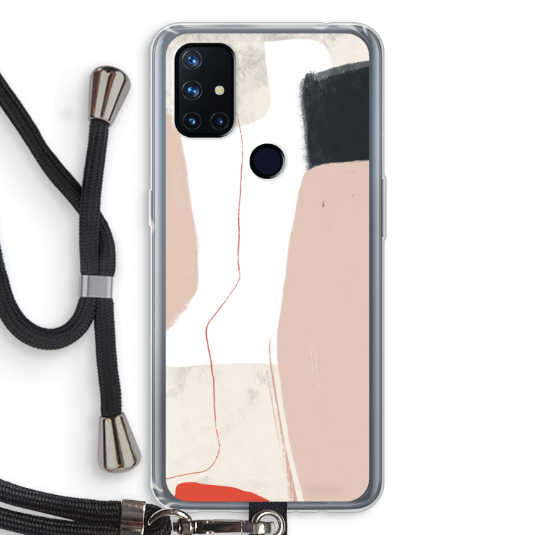 Lava: OnePlus Nord N10 5G Transparant Hoesje met koord