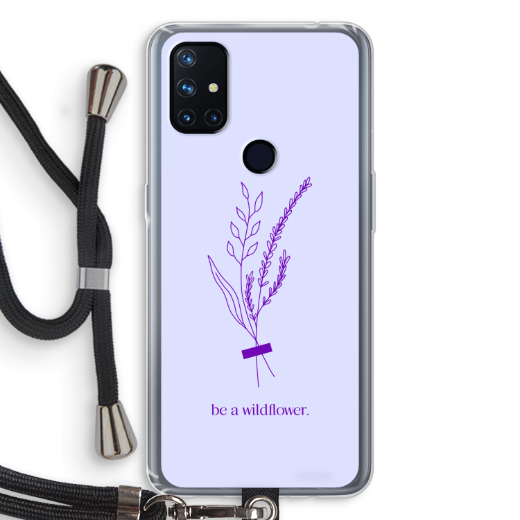 Be a wildflower: OnePlus Nord N10 5G Transparant Hoesje met koord