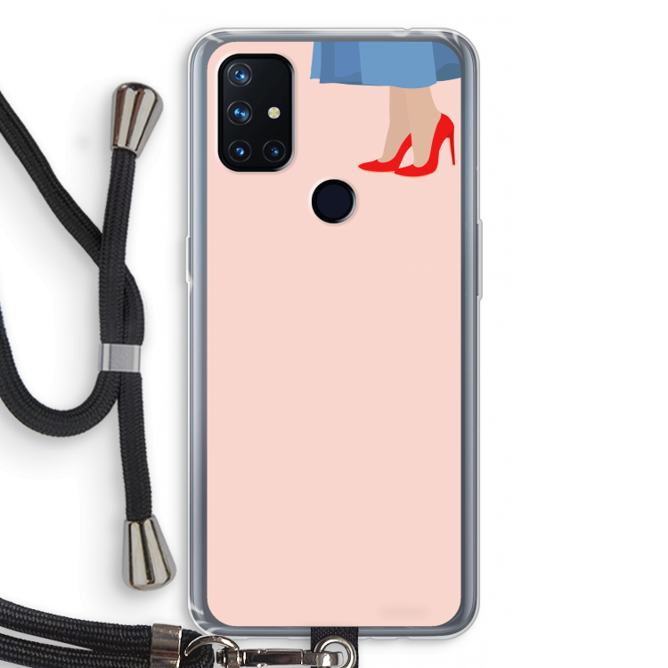 High heels: OnePlus Nord N10 5G Transparant Hoesje met koord