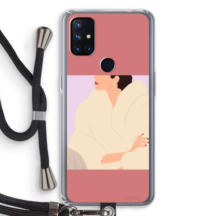 Cosy: OnePlus Nord N10 5G Transparant Hoesje met koord