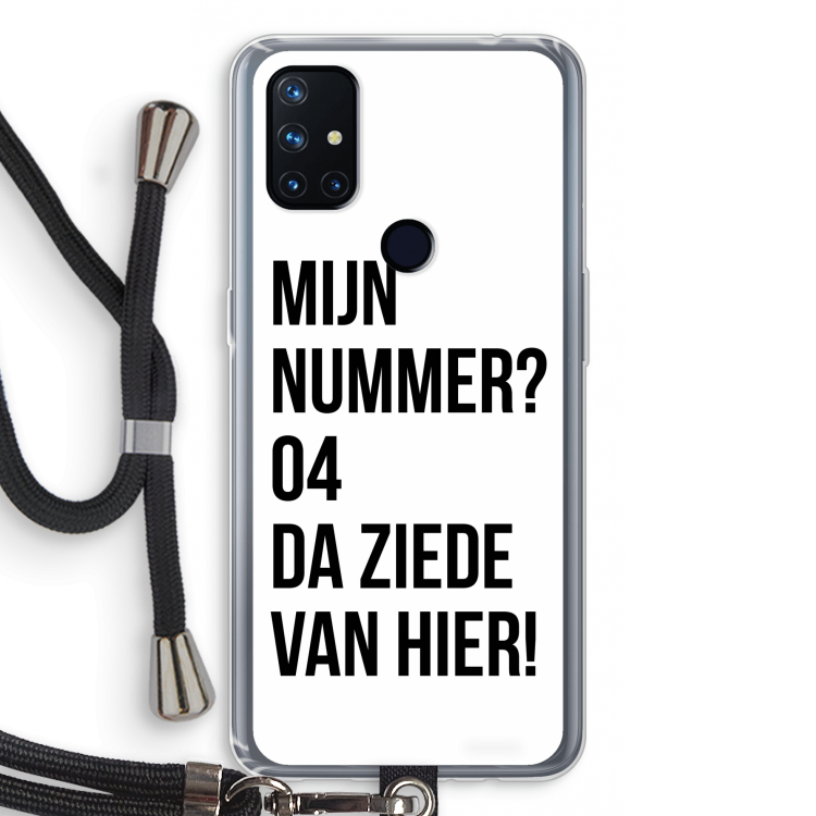 Da ziede van hier: OnePlus Nord N10 5G Transparant Hoesje met koord
