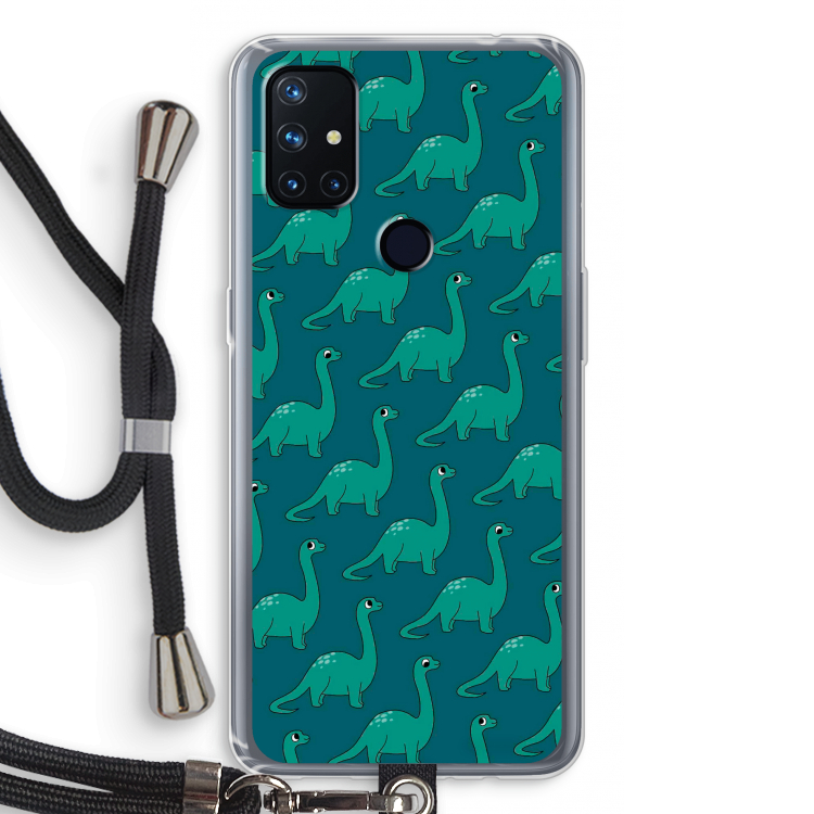 Diplodocus: OnePlus Nord N10 5G Transparant Hoesje met koord