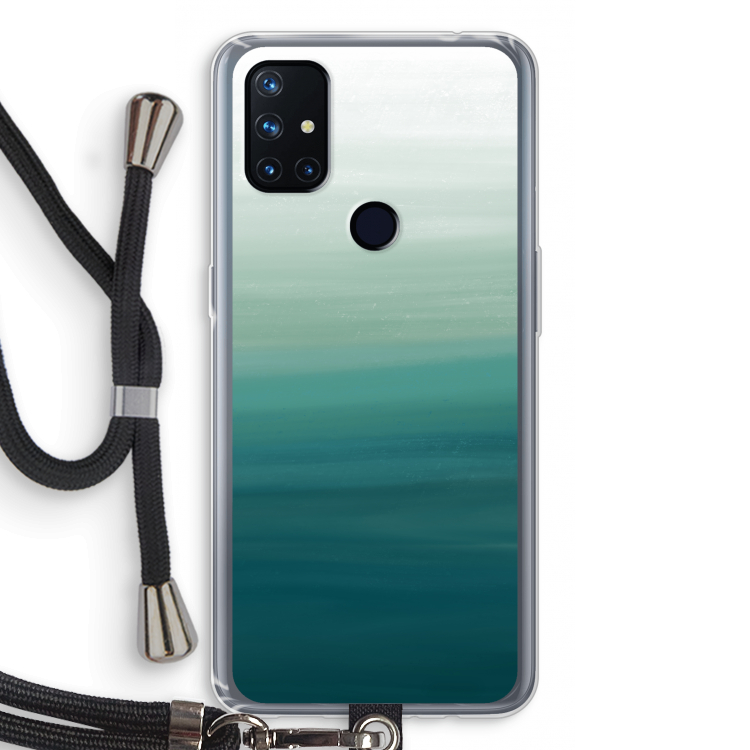 Ocean: OnePlus Nord N10 5G Transparant Hoesje met koord
