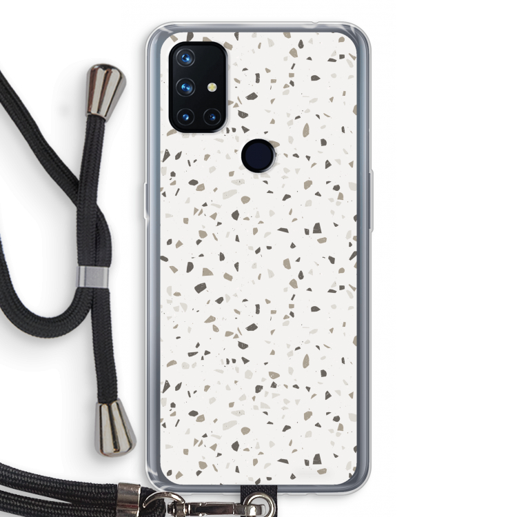 Terrazzo N°14: OnePlus Nord N10 5G Transparant Hoesje met koord