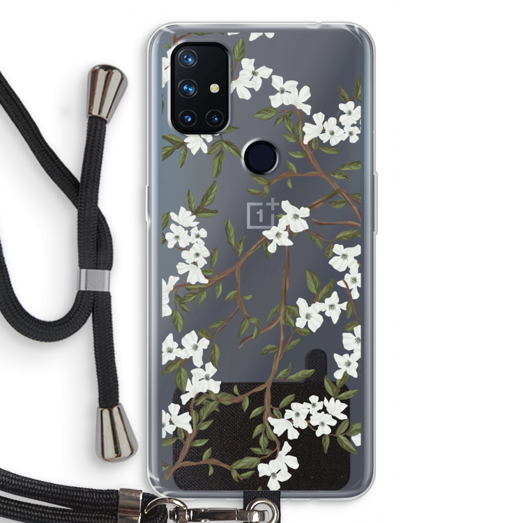Blossoming spring: OnePlus Nord N10 5G Transparant Hoesje met koord
