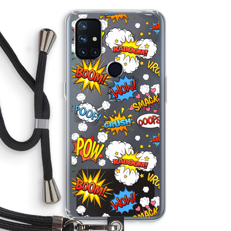 Pow Smack: OnePlus Nord N10 5G Transparant Hoesje met koord