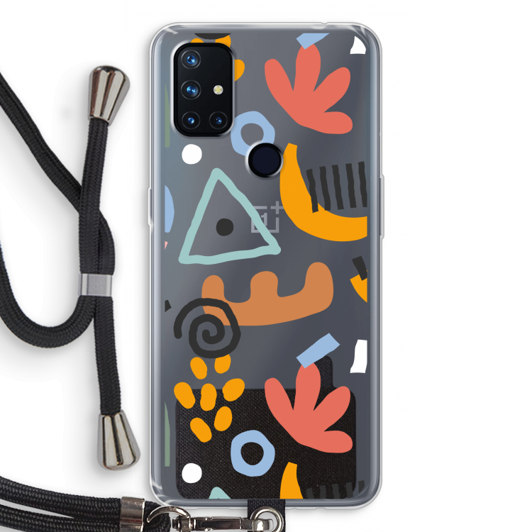 Abstract: OnePlus Nord N10 5G Transparant Hoesje met koord