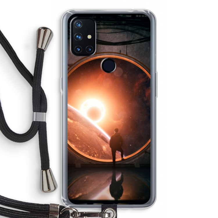 Ephemeral: OnePlus Nord N10 5G Transparant Hoesje met koord