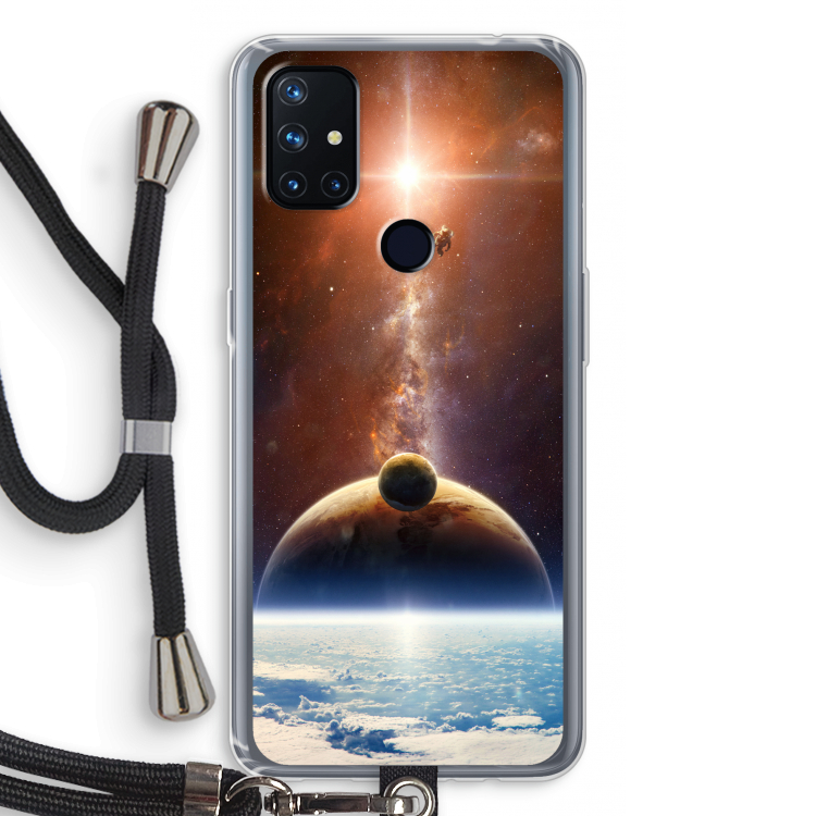 Omicron 2019: OnePlus Nord N10 5G Transparant Hoesje met koord